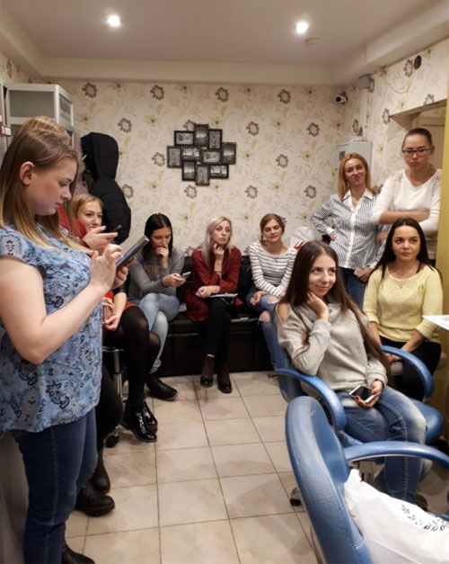 Обучение в салоне "Фокус" в Санкт-Петербурге.
